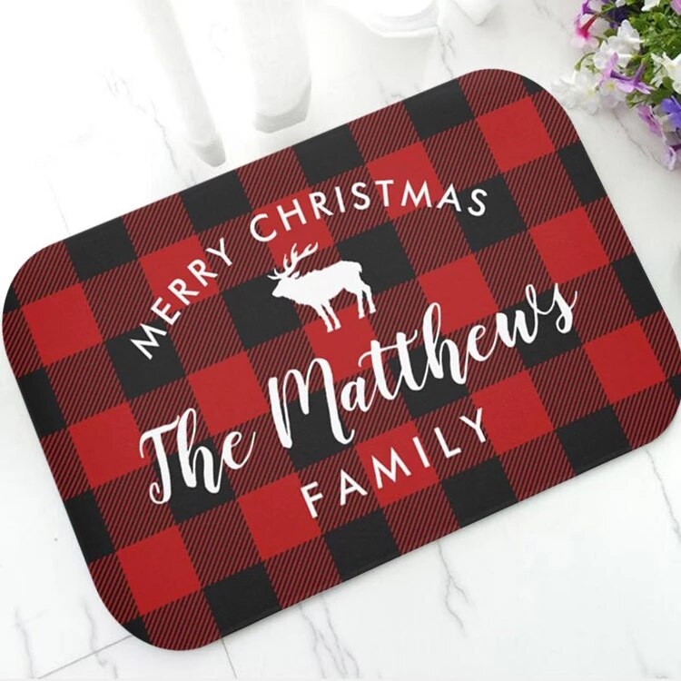 Christmas Custom Rug - You Can Personalize it Live On the Store!